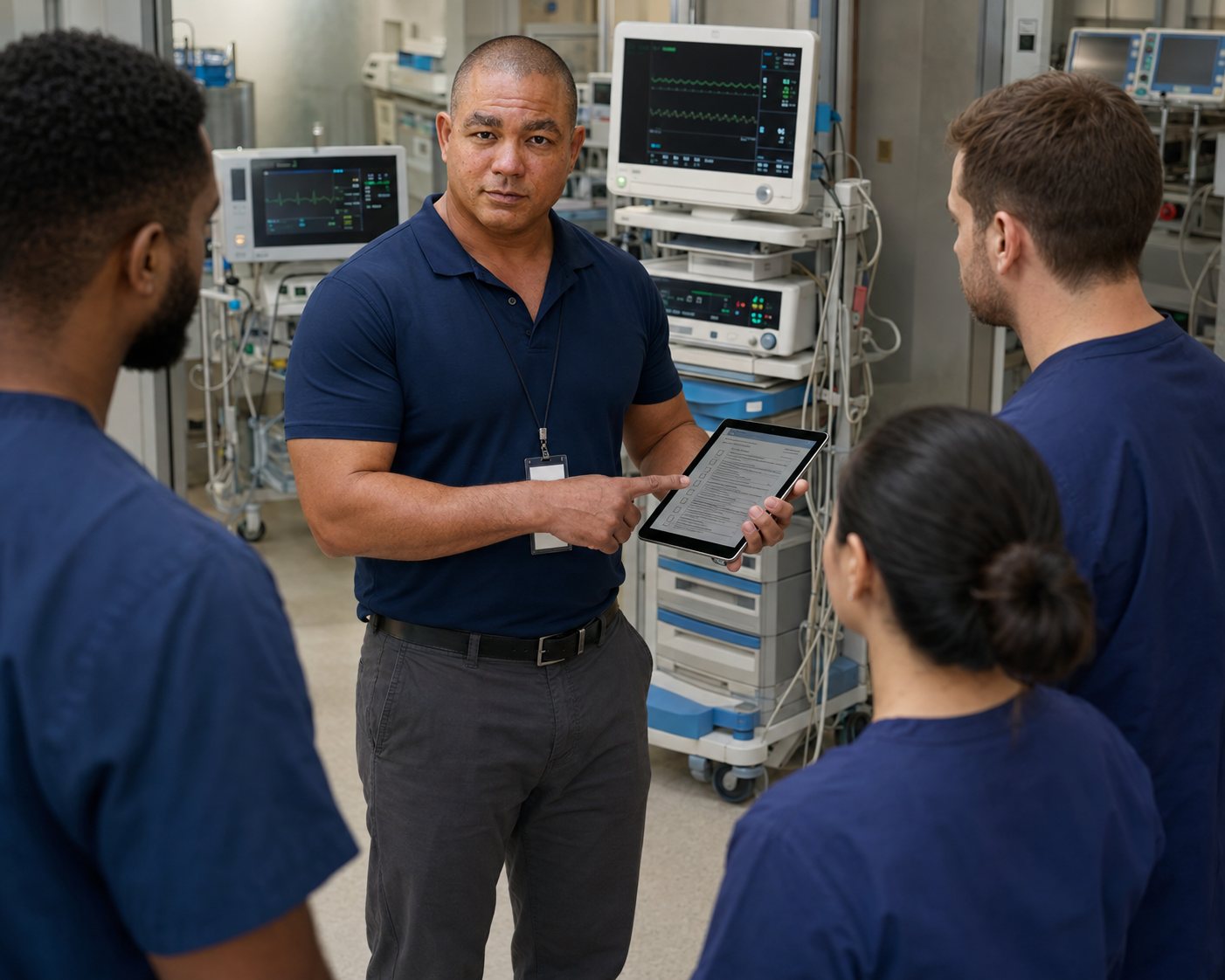 BiomedRx healthcare technology management team delivering hospital equipment