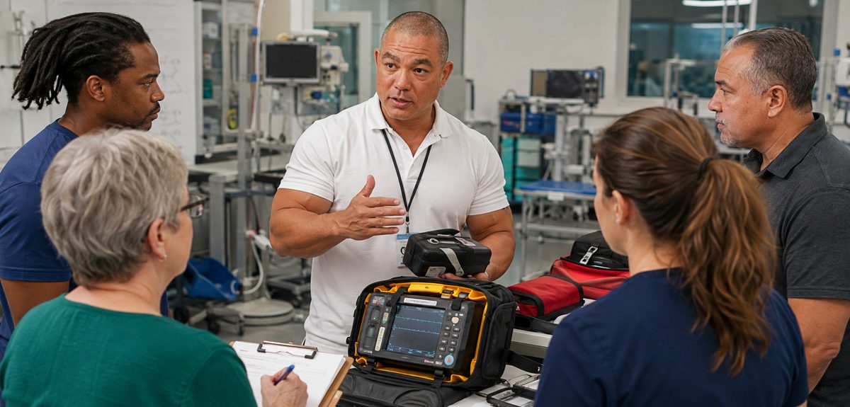 Devin Teaches Emergency Medical Equipment Preparedness