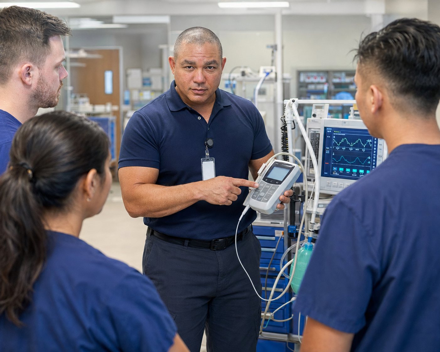 BiomedRx technician performing samplereport to protect patient safety